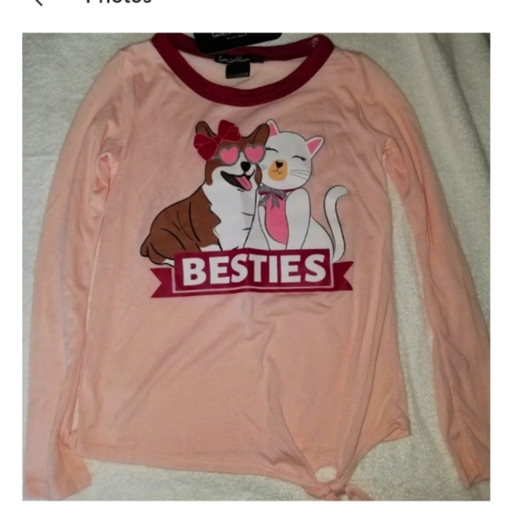 NWT girls "besties" top